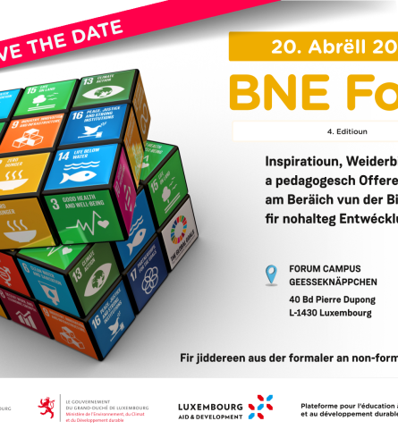 Save the date: 'Foire fir Bildung fir nohalteg Entwécklung'
